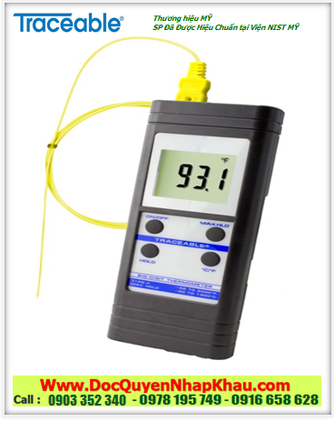 Traceable 4004, Nhiệt kế có Đầu dò nhiệt độ K với dải đo –50°C đến 1300°C Traceable® 4000 Big-Digit Type K Thermometer